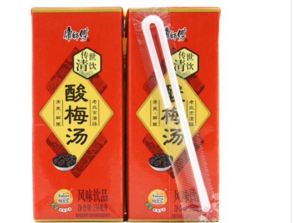 上海饮料批发康师傅酸梅汤夏季解暑开胃饮品250ml01