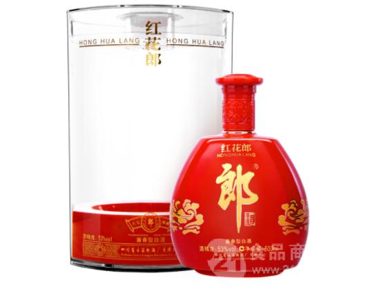 醬香白酒郎酒批發商紅花郎紅鑽陳釀53度500ml01